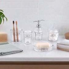 Mooi Space Marcella 5 Piece Bath Accessory Set