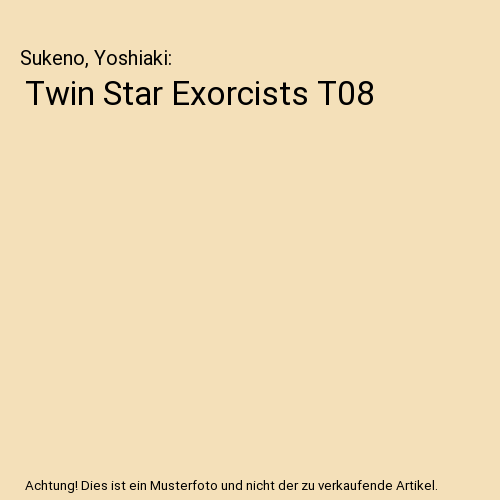 Twin Star Exorcists T08, Sukeno, Yoshiaki - Afbeelding 1 van 1