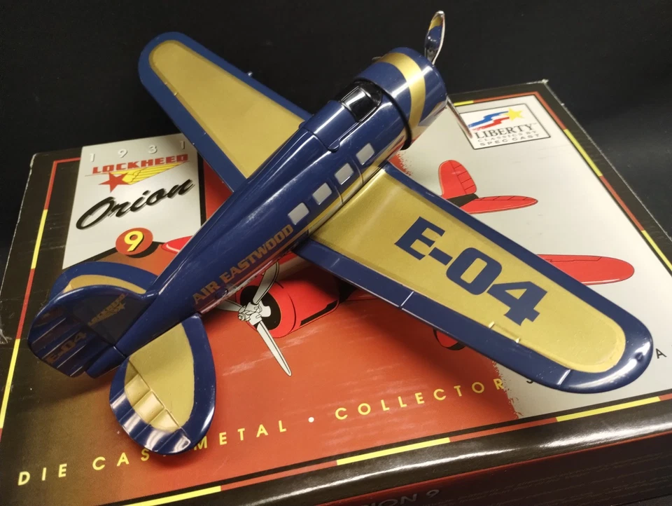 Liberty Classics AIR EASTWOOD 1931 Lockheed Orion 9 Diecast Airplane Bank In Box - Image 2 of 4