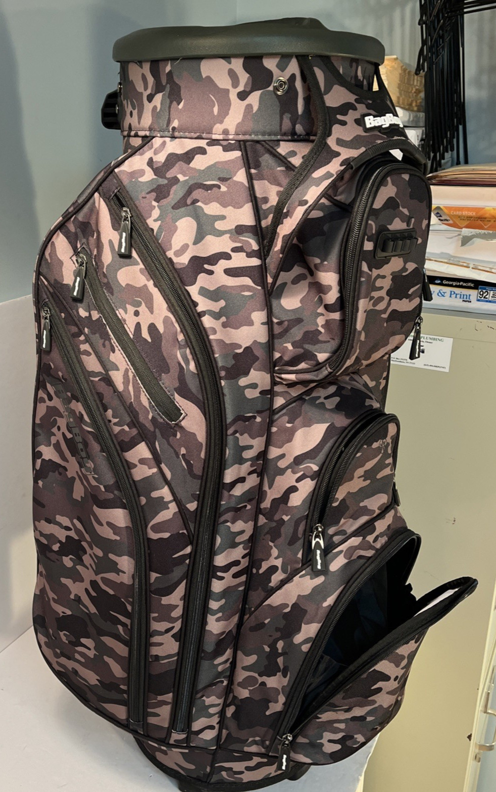 Boy Revolver Xp Cart Bag Camo Golf Bag 9 Zippers 14 Holes For Clubs