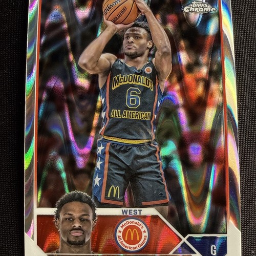 Bronny James [RayWave] #20 2023 Topps Chrome McDonald's All American card