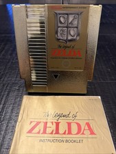 The Legend of Zelda (Nintendo NES 1987) - Manual & Map w/ Sleeve