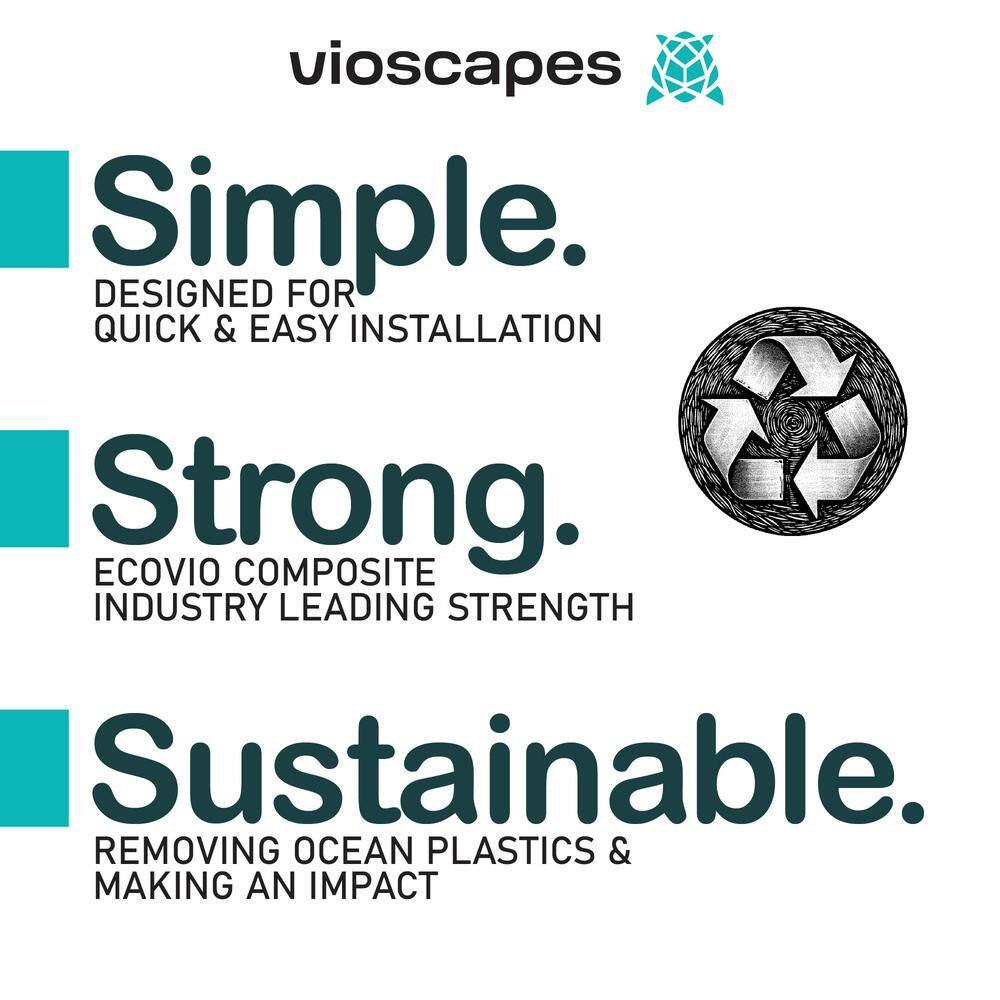 Urban Garden 2 12 In. Modern Stone Gray Composite Resin Garden Case 2-Garden She