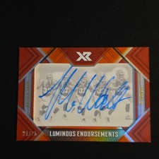 2018 Panini XR Mark Walton Luminous Endorsements Orange /25 RC Auto