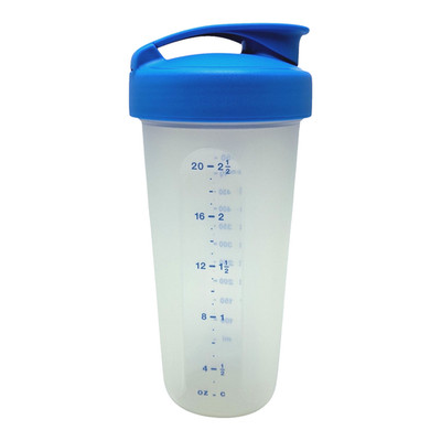 Tupperware Quick Shake 20 oz  Drink or Gravy Shaker Flip Top Lid and Insert Blue
