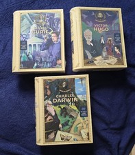 Mira Ludo Lot 3 puzzles 1000 pièces Galerie des Légendes Curie Hugo Darwin