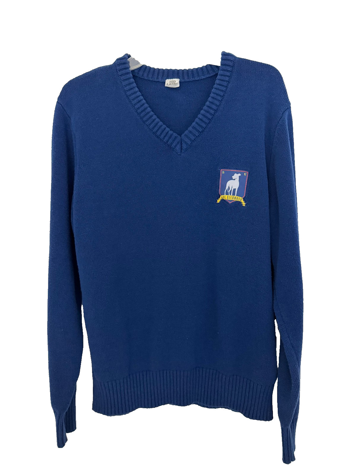 Ted Lasso Sweater Men's Large Blue V-Neck