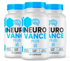 Neurovance Capsules, Neuro Vance Brain Function and Memory Support 180ct 3 Pack