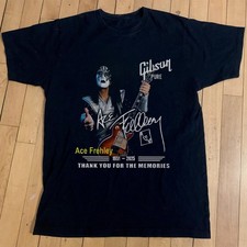 Ace Frehley 1951-2025 Memorial Tribute Unisex Black T-shirt, Size S-5XL