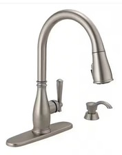 Delta Charmaine 19962Z-SSSD-DST Kitchen Faucet with Soap Dispenser - Stainless