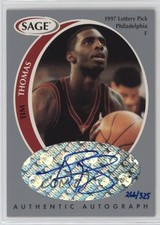 1998 SAGE Authentic Auto Silver 266/325 /325 Tim Thomas #A43 Auto 0o9