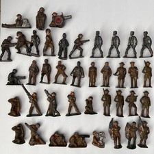 Vintage Assorted Barclay Toy Soldiers Lot Of 40 Made In U.S.A