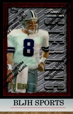 #ad 1996 Finest #134 Troy Aikman Dallas Cowboys 3A1 $1.99