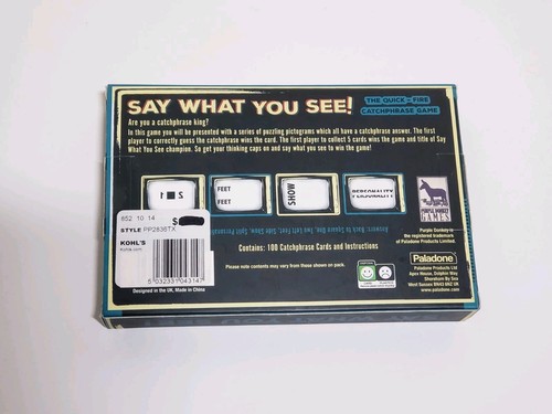 🎁 Say What You See 🎁- Quick-Fire Catchphrase Card Game - Paladone NEU/Sealed! - Bild 2 von 4