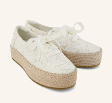 TOMS Valencia Lace-Up Platform Espadrille siz...