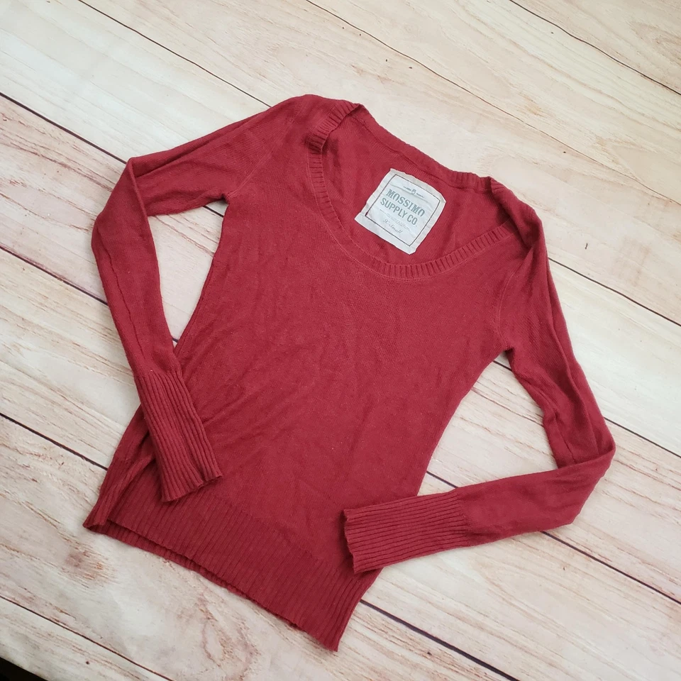 ВИНТАЖНЫЙ Mossimo Supply Co свитер женщин XS легкий кроличья шерсть Y2K - Изображение 2 из 4
