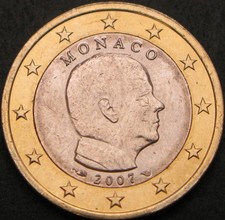 MONACO 1 Euro 2007 - Bi-Metallic - XF- 726 ¤