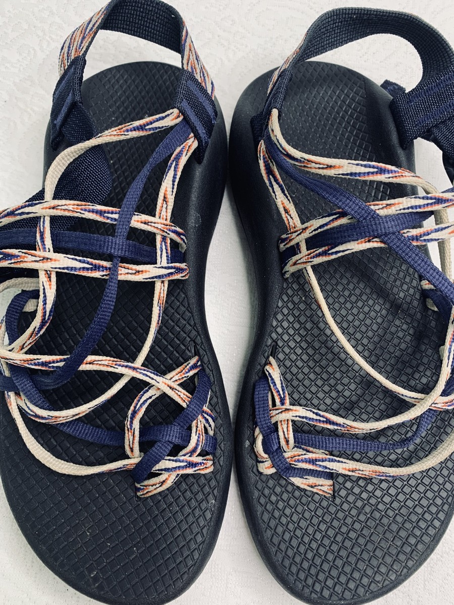Chacos ZX/3 Size 8W Classic Incan Blue Red White Strappy Chacos ZX/3 Size 8W Classic Incan Blue Red White Strappy