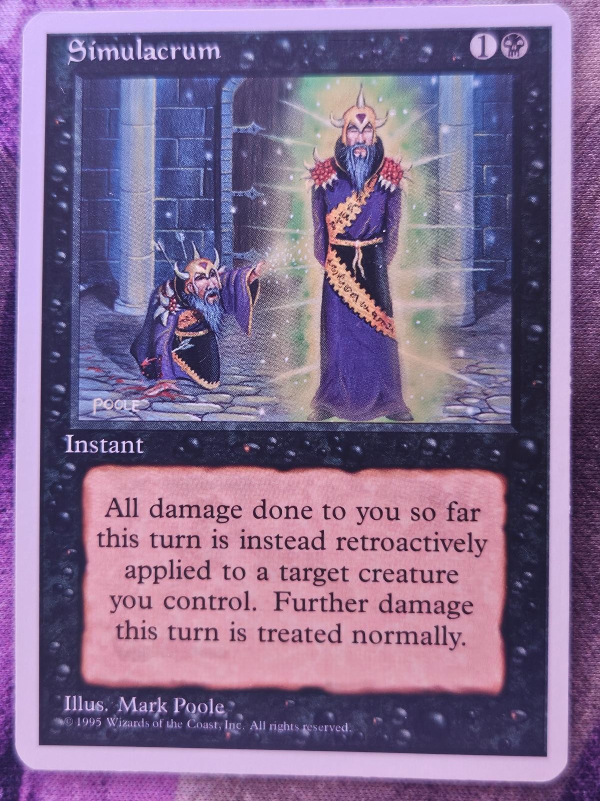 Simulacrum Uncommon Fourth Edition Magic: The Gathering Lightly Played