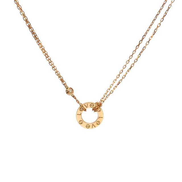CARTIER LOVE 18K Rose Gold Necklace