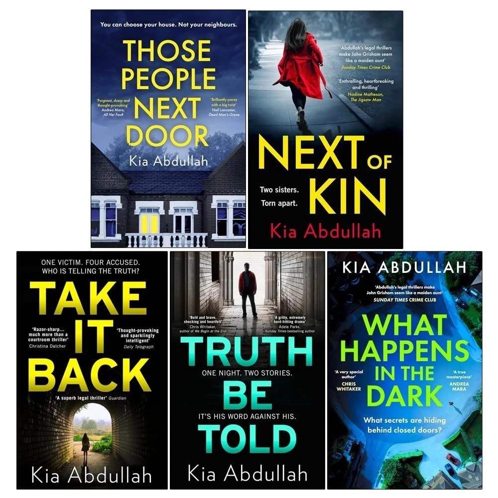 Kia Abdullah Collection 5 Books Set What Happens in the Dark,Truth Be Told,Back