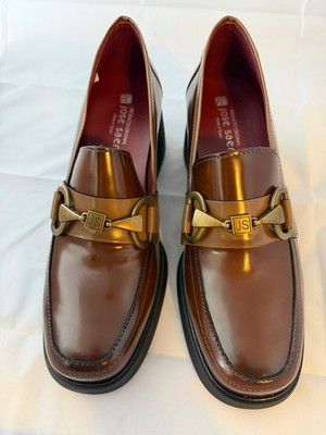 Jose Saenz Women's Candela Loafer, Brown Leather, Size 38 EU/ US Size 7-7.5  NIB
