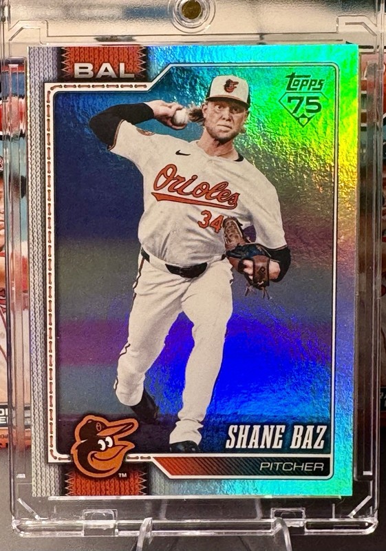 Shane Baz 2026 Topps Series 2 Baseball #475 Foil Parallel Orioles Mint Card