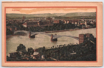 #ad Koblenz Germany Bridge amp; City View Vintage POSTKARTE Early 1900s Postcard $4.95