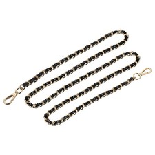Purse Chain Strap, 55" Purse Strap Shoulder Bag Replacement Strap, Black Gold