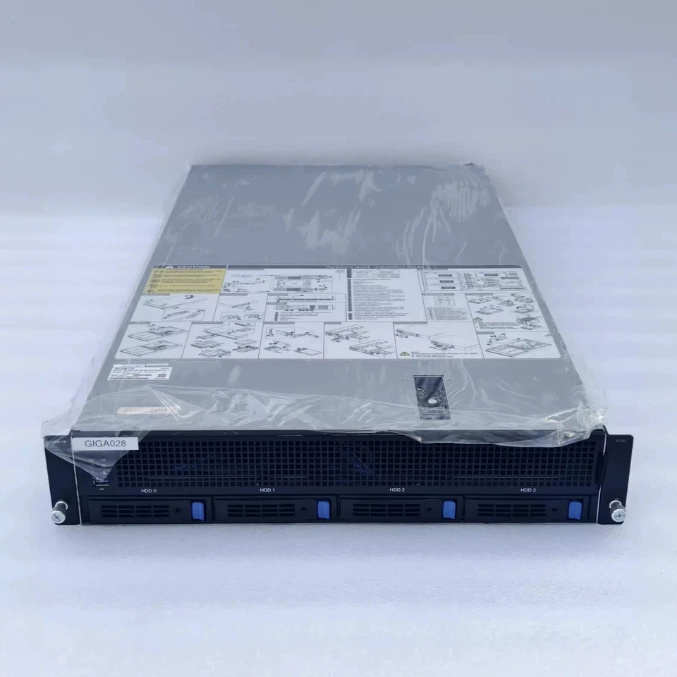 Gigabyte G242-Z11 2U 4 GPU Server 6x2.5" With 2X 1600W PSU AMD 7002/7003 CPU- - Image 2 of 3