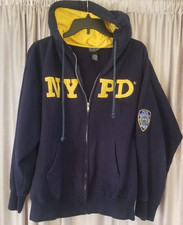 NYPD Officially Licensed Hoodie Sweatshirt Jacket Full Zip New York Police L