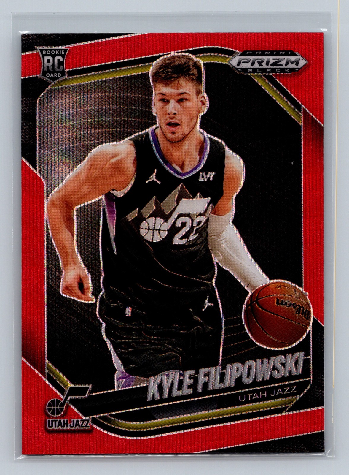 2024-25 Panini Prizm Black #125 Kyle Filipowski Ruby Wave