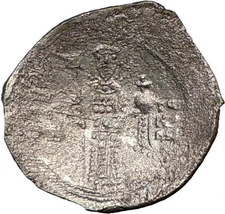 ALEXIUS I Comnenus  1081AD Silver Ancient BYZANTINE Coin CHRIST i22670