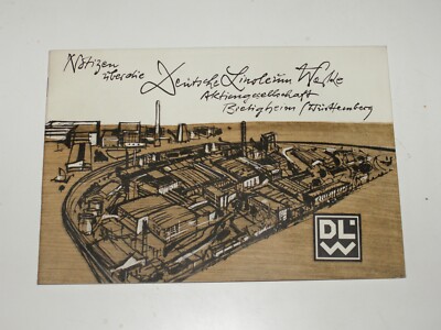 Vintage  DLW Notizen Prospekt (60er Jahre)