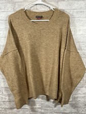 Vince Camuto Women's Center Seam Crewneck Sweater Latte Heather sz XXL