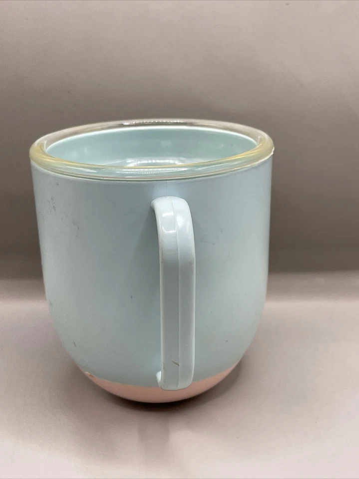 Vintage 1950's Tommee Tippee Self Righting Sippy Cup Turquoise and Pink GA10 - Image 2 of 4