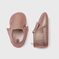 Baby Girls' Cat Jack Faux Leather Fringe Moccasin Shoes NWT