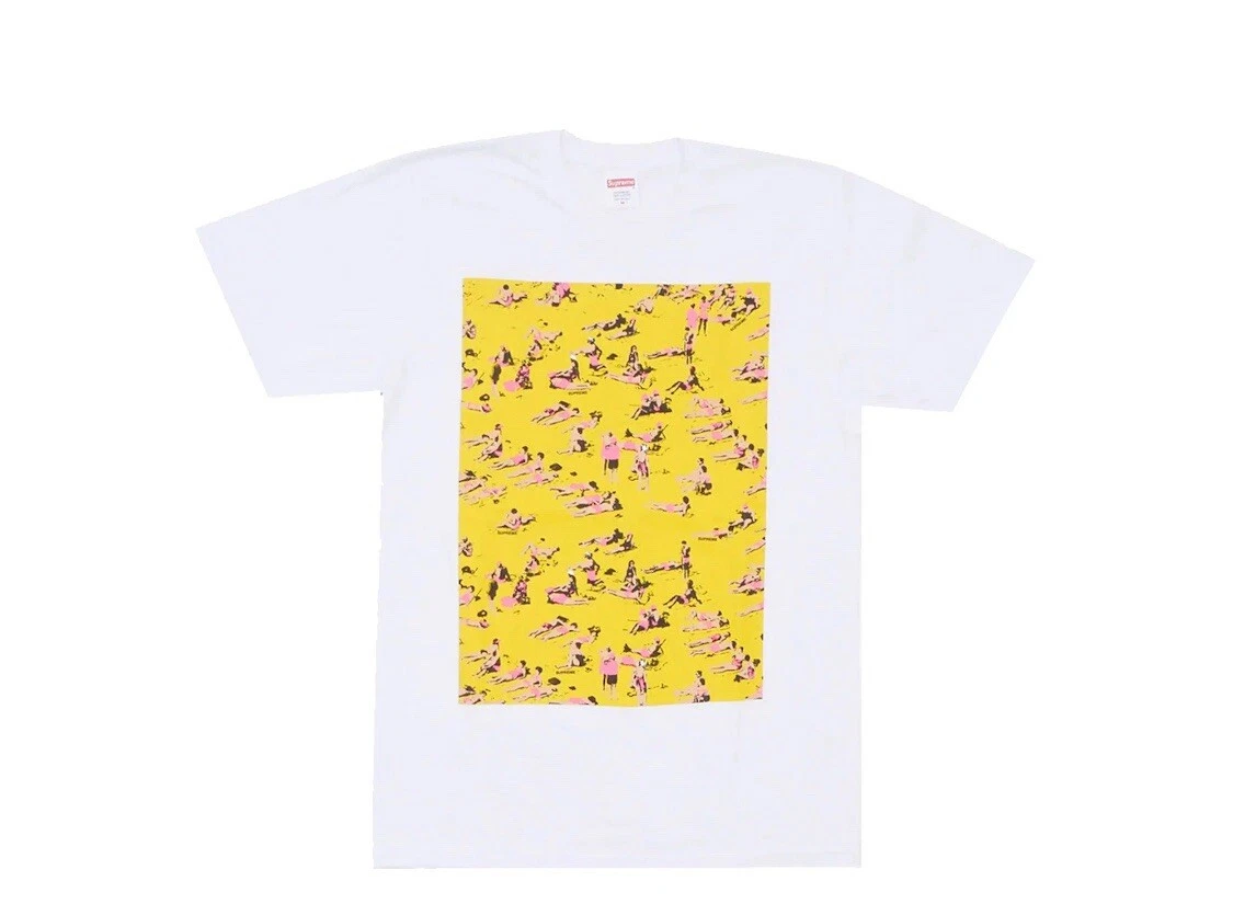 Tee shirt de plage Supreme blanc taille L neuf avec étiquettes SS16 encore dans son sac !