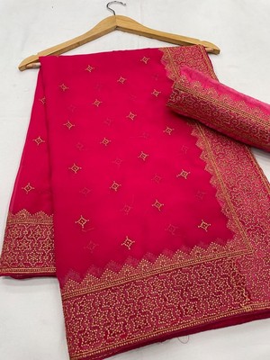 Indian Bollywood Designer Ethnic Party Wear Wedding Pakistani Women Saree Sari
