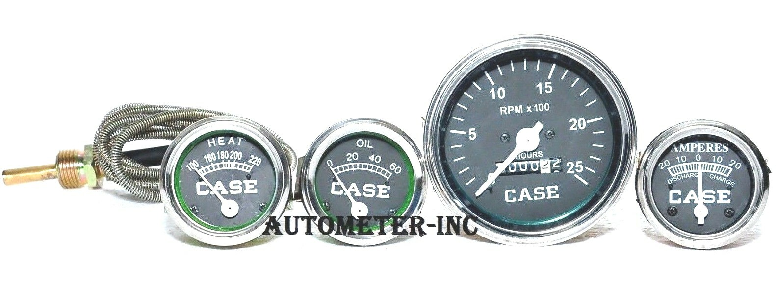 Tachometer Amp Temp Oil Gauge Set Fits Case Tractor D DC LA S SC VAC - Foto 4