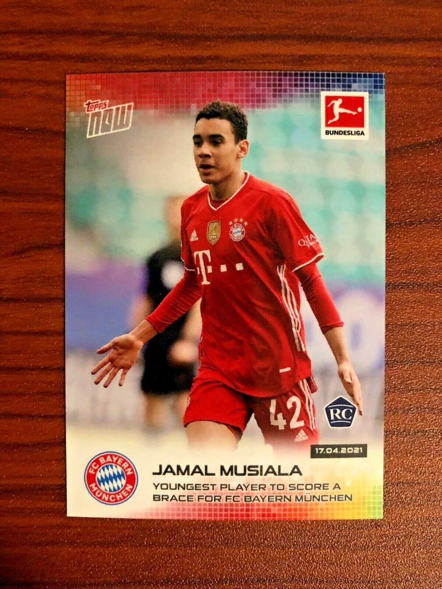 2021 Topps Now Bundesliga JAMAL MUSIALA Rookie Card RC Bayern