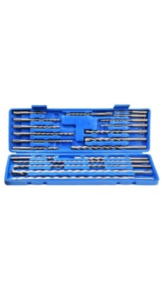 20pcs SDS Plus Rotary Hammer Drill Bits Concrete Masonry Hole Universal Tool Set