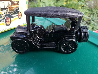 Vintage Avon Touring ''T'' Car Decanter Excalibur Black aftershave full bottle '69