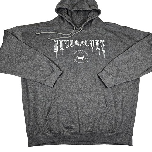 Buckhorn River Men's Hooded Sweatshirt Gray Large Tailgate Party