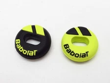 2X BABOLAT CUSTOM DAMP FEEL TENNIS VIBRATION DAMPENERS (1X YELLOW & 1X BLACK)