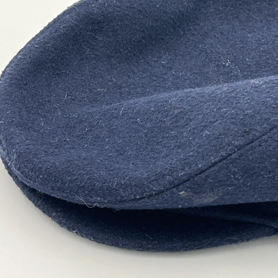 Gorra plana azul marino niño pequeño talla 12M-24M sombrero de noticiero cabbie mini moda - en muy buena condición Foto 3 de 4