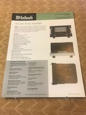 ORIGINAL MCINTOSH-MC1201 POWER AMPLIFIER - PRODUCT BROCHURE D1051
