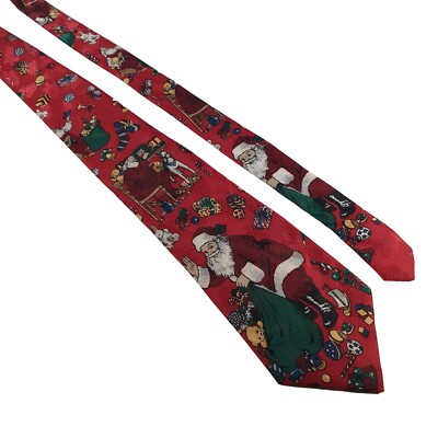 Thinking Of You Merry Christmas Santa Mens Necktie Tie Accessory