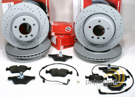 Zimmermann Sport Bremsen Set Ø 348 Mm + Ø 345 Mm Vorne Hinten FüR BMW 5Er + 6Er-image
