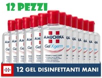 X12 Amuchina Gel Xgerm Disinfettante Mani 12 Flaconi Da 80 G